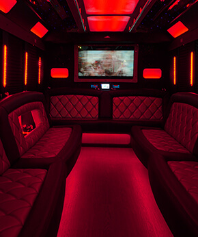 sound systems on limo bus